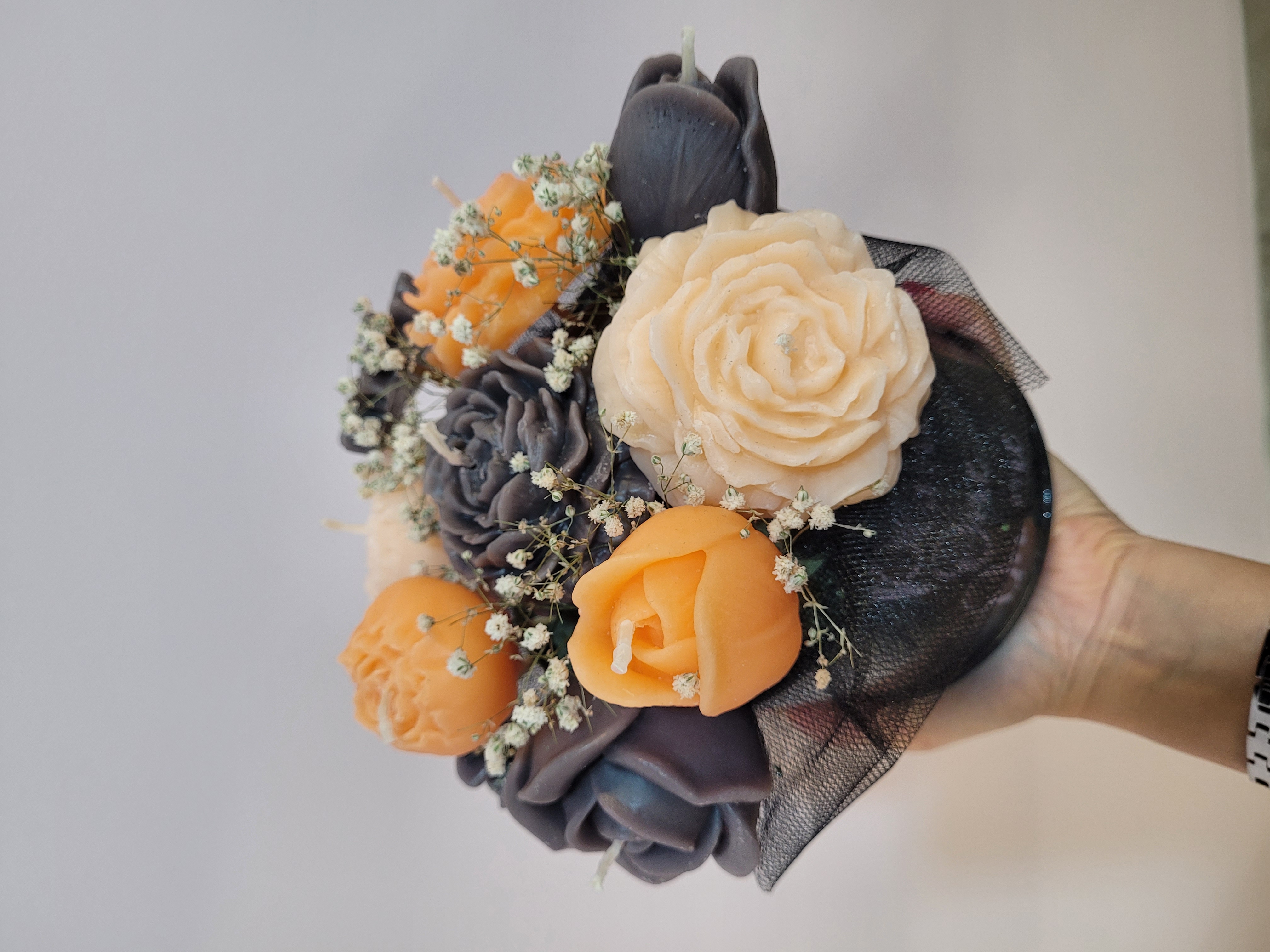 دسته گل شمع