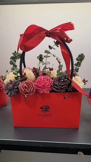 دسته گل شمع