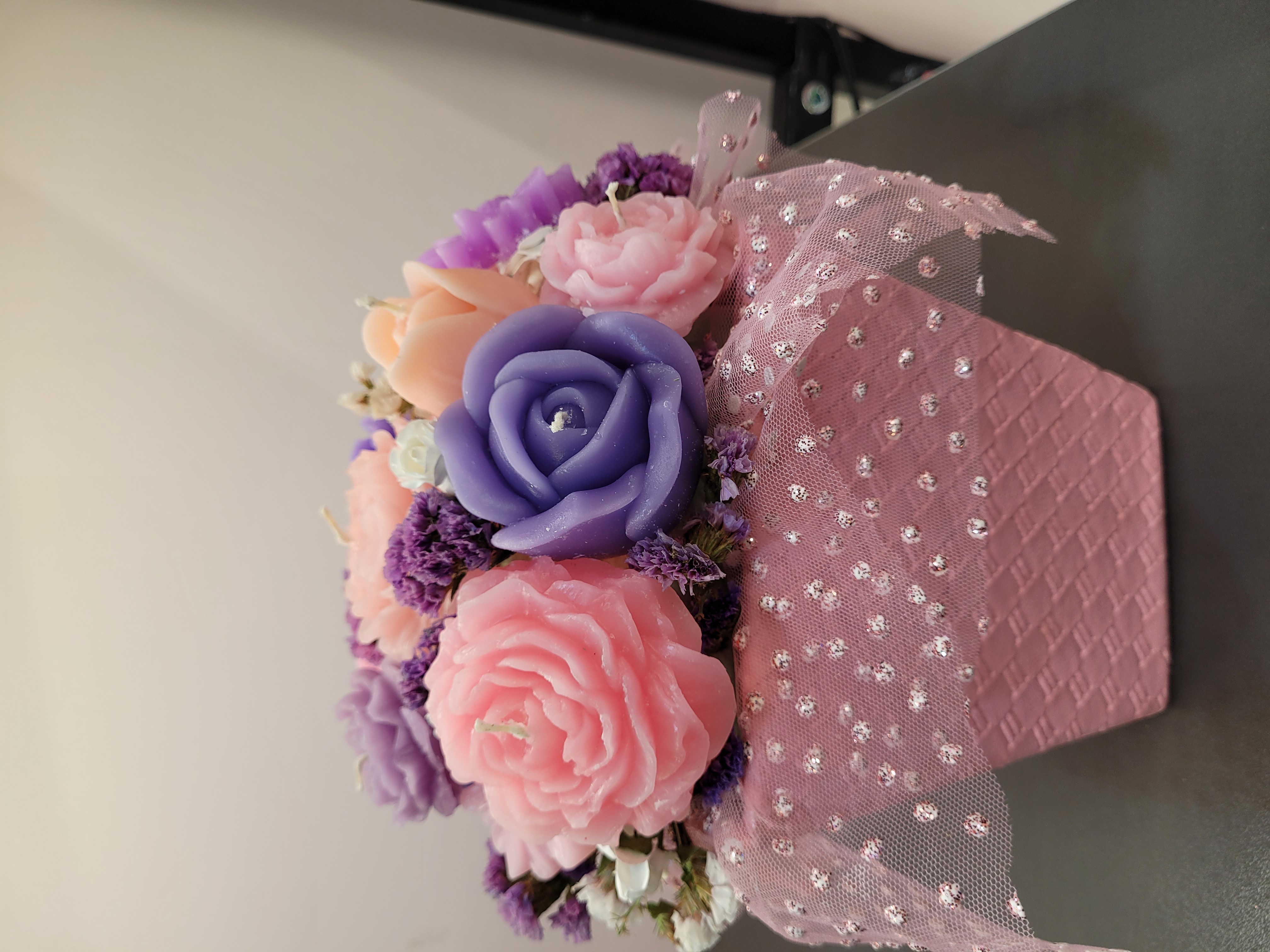 دسته گل شمع متوسط