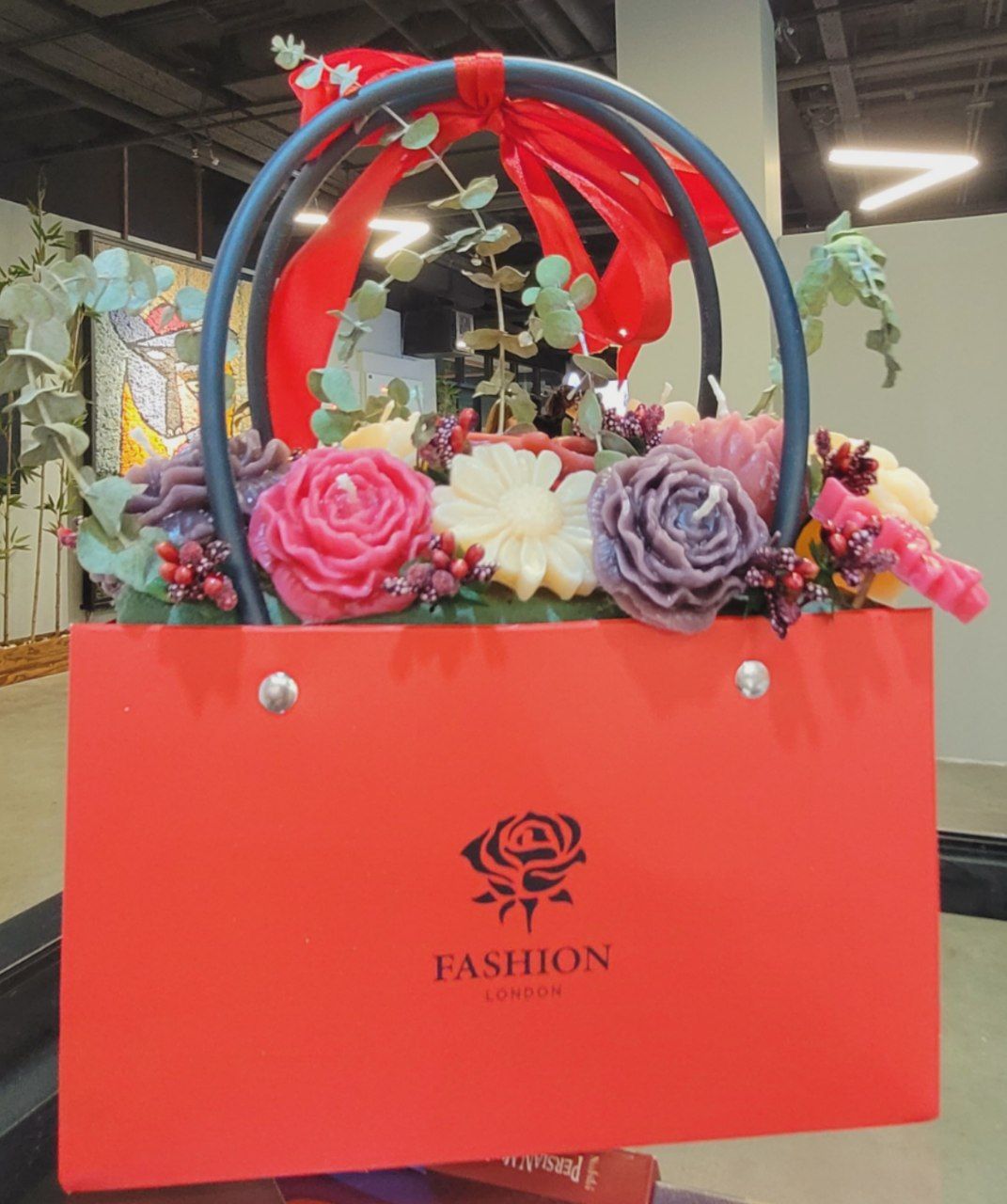 باکس گل شمع