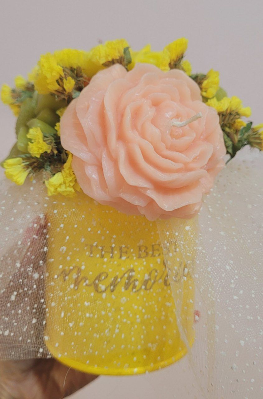 دسته گل شمع کوچک